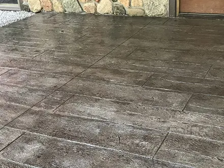 Stamped Concrete Patio.